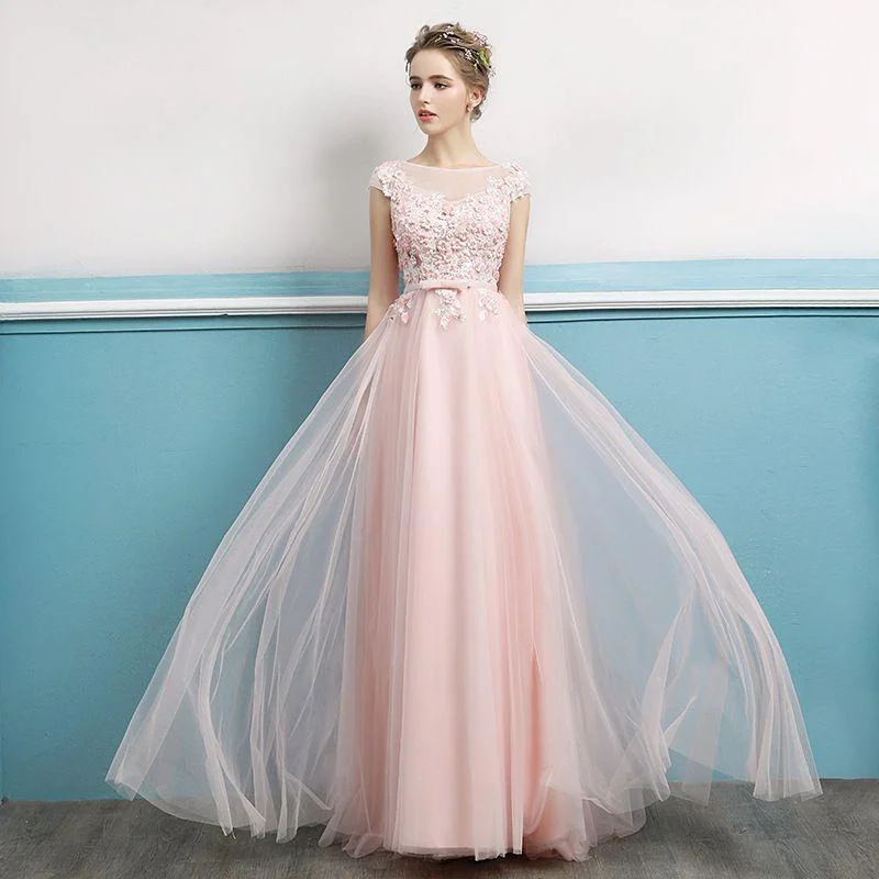 Sexy Women Adjustable Backless Design Cap Sleeves Flower Lace Floor Length Party Dress Tunics Hiking breathable