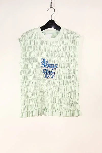 ALWAYS LOOP Tank Top (Mint) baby blue tank